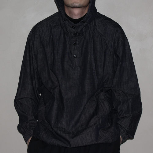 GcBrand Lab AW26 复古主题元素 美式休闲宽松连帽款套头牛仔帽衫