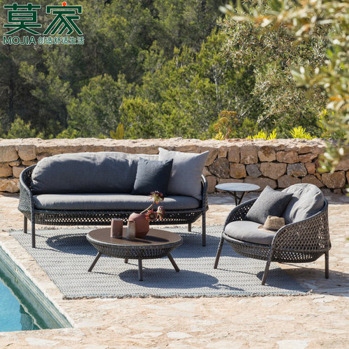 莫家户外沙发藤编创意北欧现代