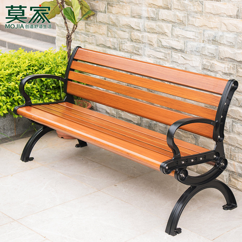 莫家室外休闲风长条简约公园椅