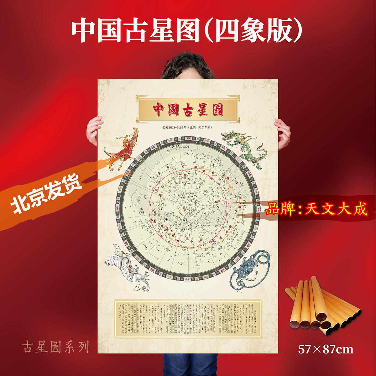 中国古星图中国星官图 三垣二十八宿 天文学习教（中国古星图）