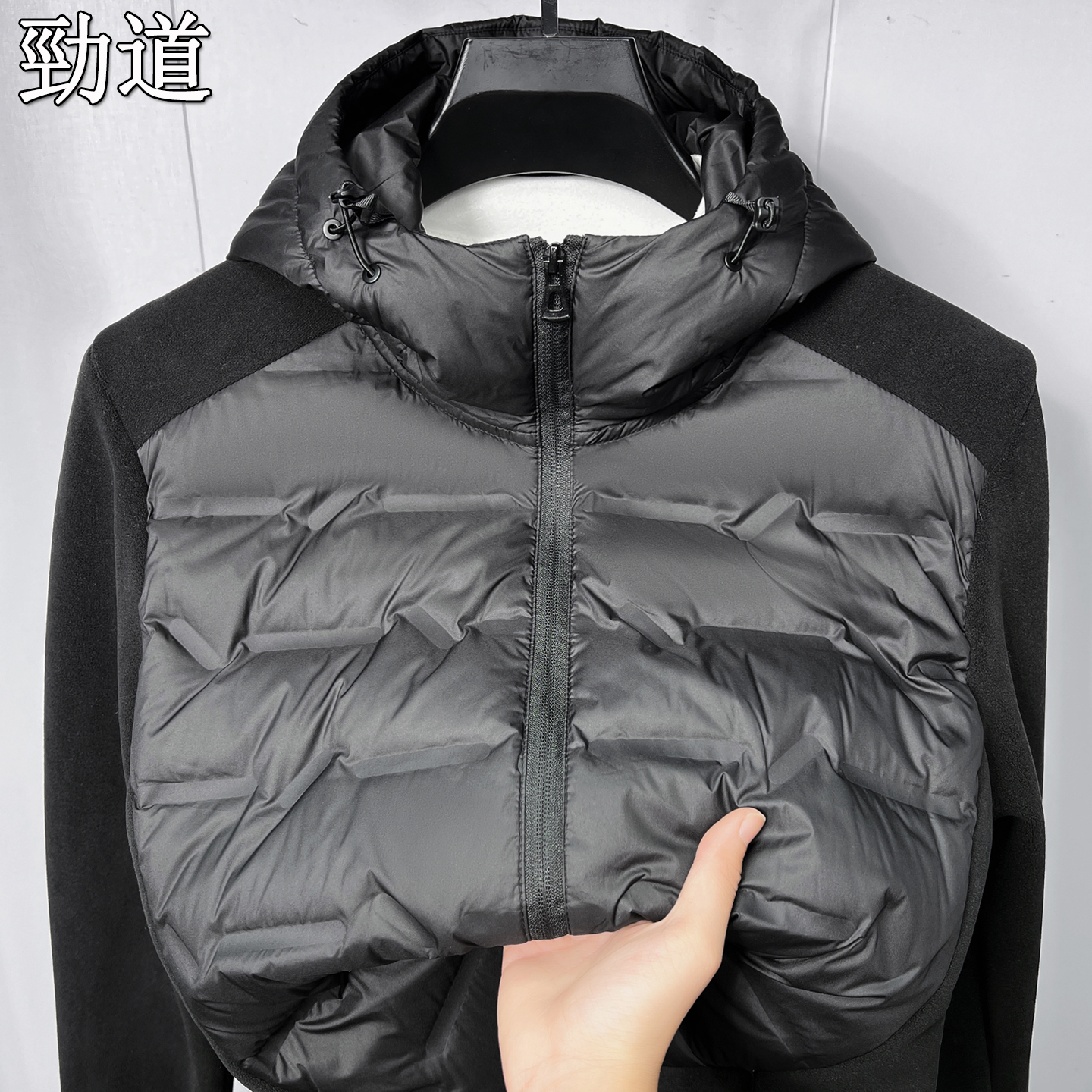 男士白鸭绒轻奢羽绒服