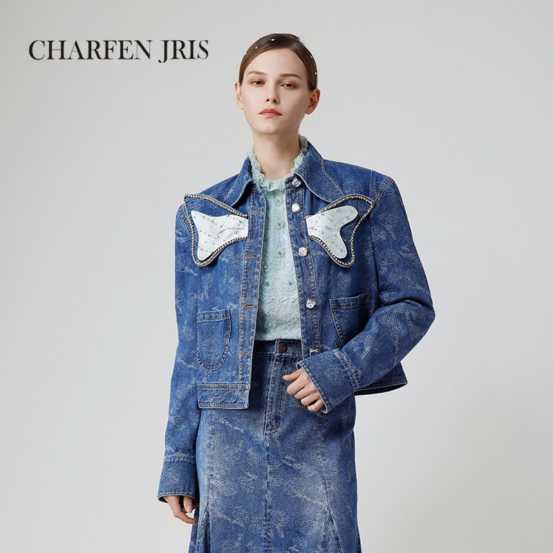 短外套CHARFENMIUCO蝴蝶结