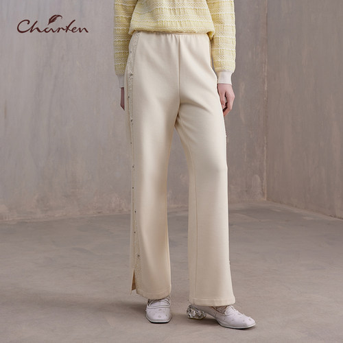 2025春季新款钉珠休闲裤