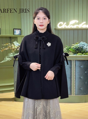 CHARFEN冬季新款时尚宽松显瘦斗篷披肩外套女CFE5D320-3252V