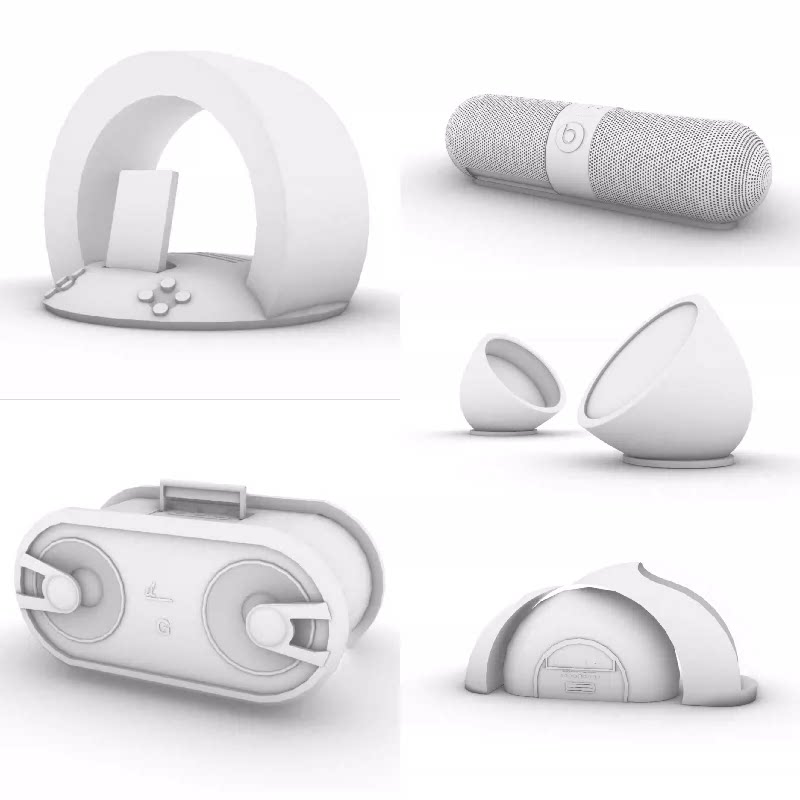 音响喇叭蓝牙智能音箱扬声器数码电子产品/犀牛rhino建模型素材图片
