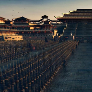 3dmax格式 秦，秦宫殿，秦皇宫，秦代古建筑，中国