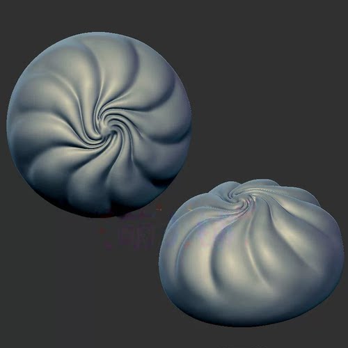 包子文玩三维立体图圆雕图雕刻图纸stl文件雕刻机3d模型354