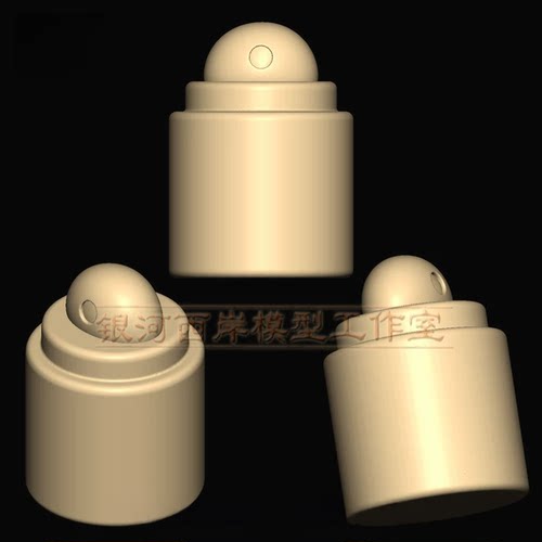 秤砣 stll 格式圆雕图 雕刻机三维立体图 木雕图 3D模型