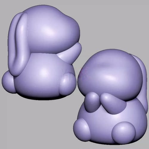 无相兔兔子三维立体图电脑圆雕雕刻图纸stl文件3d打印模型182