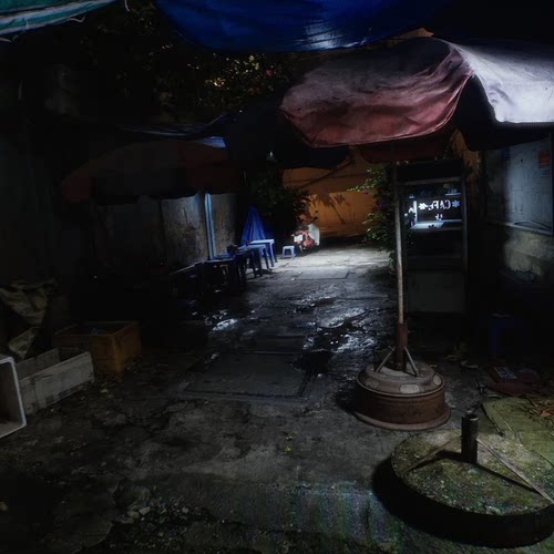 UE5.1东南亚城中村乡村城市街道后巷过道屋内Saigon Alley