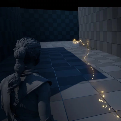 UE5.3路径指示引导线植物草地生长粒子特效Simple Guide Effects