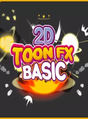 Unity 2D Toon FX Basic 1.0 卡通魔法攻击技能2D粒子特效素材