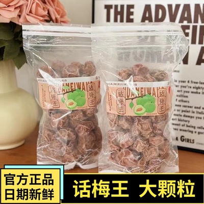 话梅王菲可纳大话梅350g古法手作蜜饯果脯广东云浮话梅酸甜袋装