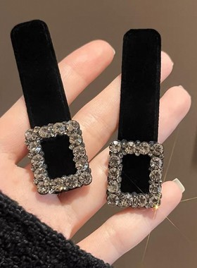 高级感新款法式bb夹精致水钻发卡甜酷辣妹发夹女小香风侧边刘海夹