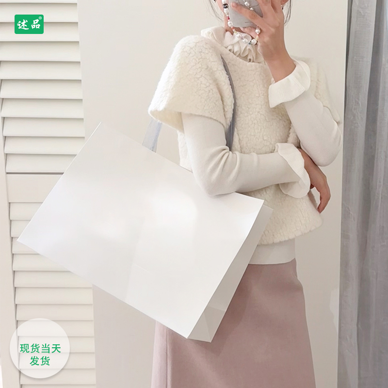 创意丝带纸袋手提袋服装店礼品袋