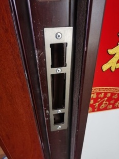 防盗门锁导向片加厚门框扣片锁舌锁槽孔挡片扣板铁片锁具配件大全