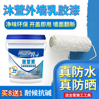 外墙漆防水防晒家用乳胶漆外墙涂料室外耐久油漆白色内墙面漆自刷