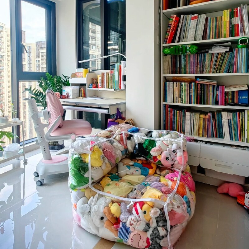 装娃娃的透明凳子透明沙发娃娃收纳神器毛绒公仔玩偶填充座椅可坐,居家布艺,沙发套,淘宝优惠券,粉丝福利购,淘宝优惠卷