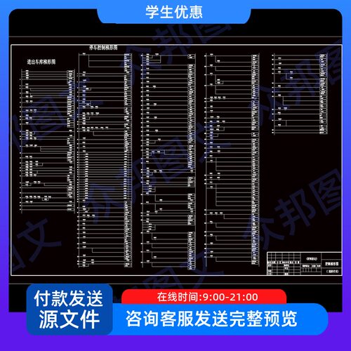 基于PLC立体车库控制系统设计cad图说明书汽车停车场设备装置