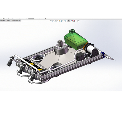 负压吸附式擦玻璃机器人三维设计solidwork模型cad图