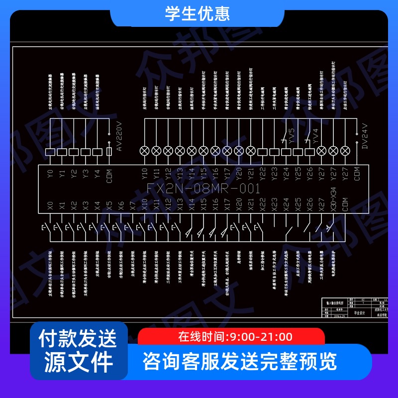 组合机床液压系统设计与PLC控制cad图说明书设备加工装置