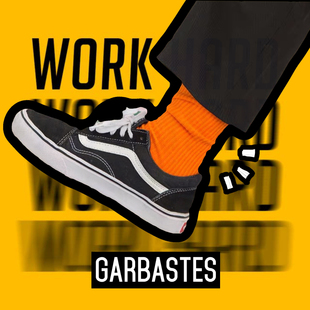 GARBASTES原创粗线基础多色长袜国潮街头嘻哈长筒袜纯棉男女袜子