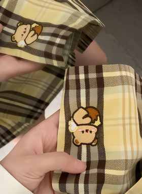 【蜂蜜小熊】TR面料原创制服jk格裙短裙学院百褶裙奶油淡黄色