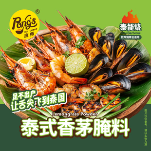 庞师泰式香茅腌料烤鸡翅海鲜烤肉撒料网红30克袋装调料泰味烧烤粉