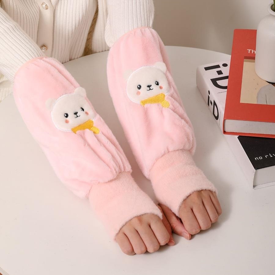 儿童卡通加长款防污耐脏套袖男童女童羽绒服专用袖套冬季防脏护袖