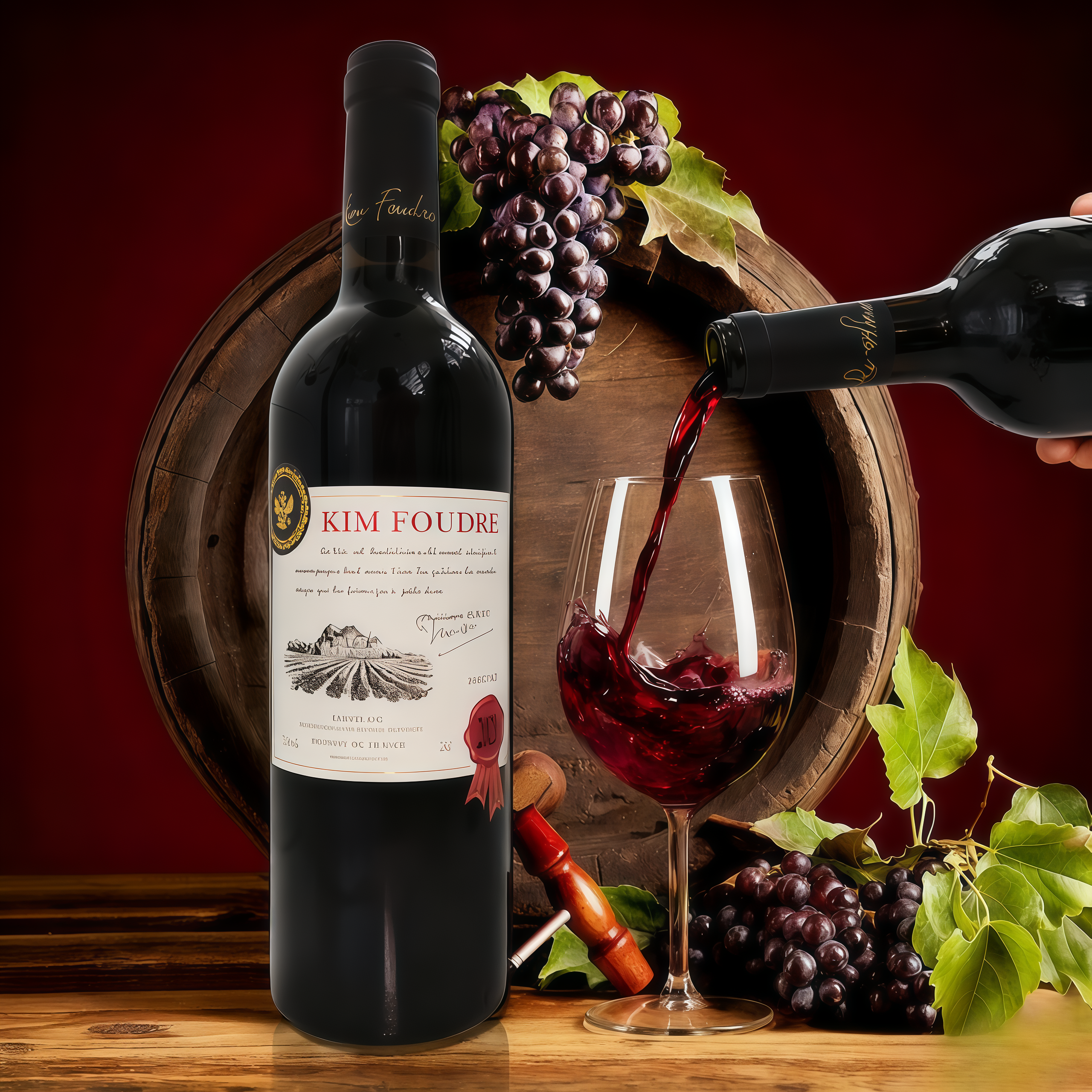 金富得.法斯法国原装干红葡萄酒美乐葡萄酒精度13.5度750ML爽口