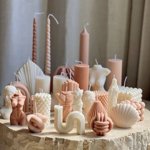 香薰蜡烛模具硅胶模具硅胶小众