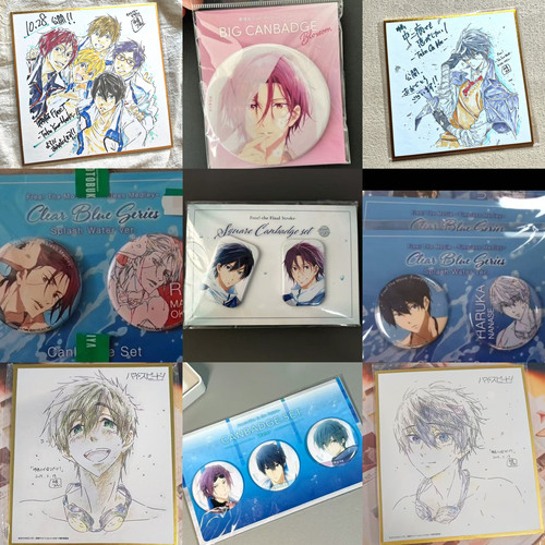 日谷 Free男子游泳部出水吧唧徽章色纸橘真琴七濑遥 松冈凛十周年