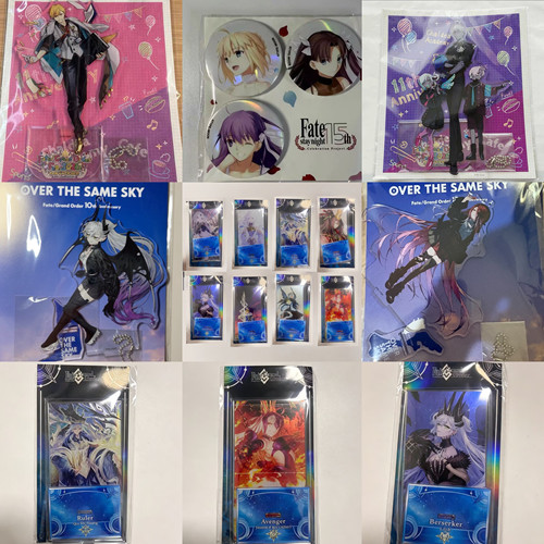 日谷 FGO展星见回廊王冠亚克力立牌黑贞 妖崔艾蕾 赢政梅林有原袋