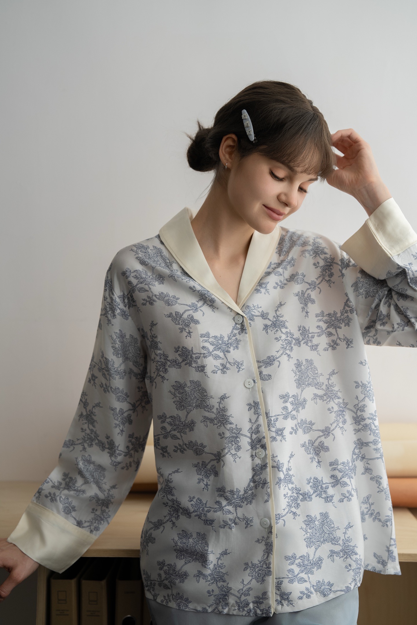 2025MAHA高端原创设计天丝莱赛尔面料长袖长裤家居服女四季款