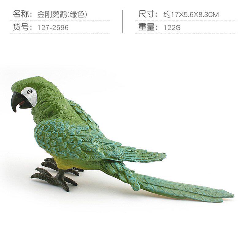 仿真森林飞禽鸟类动物鹦鹉静态实心塑胶宠物鸟桌面模型玩具S84