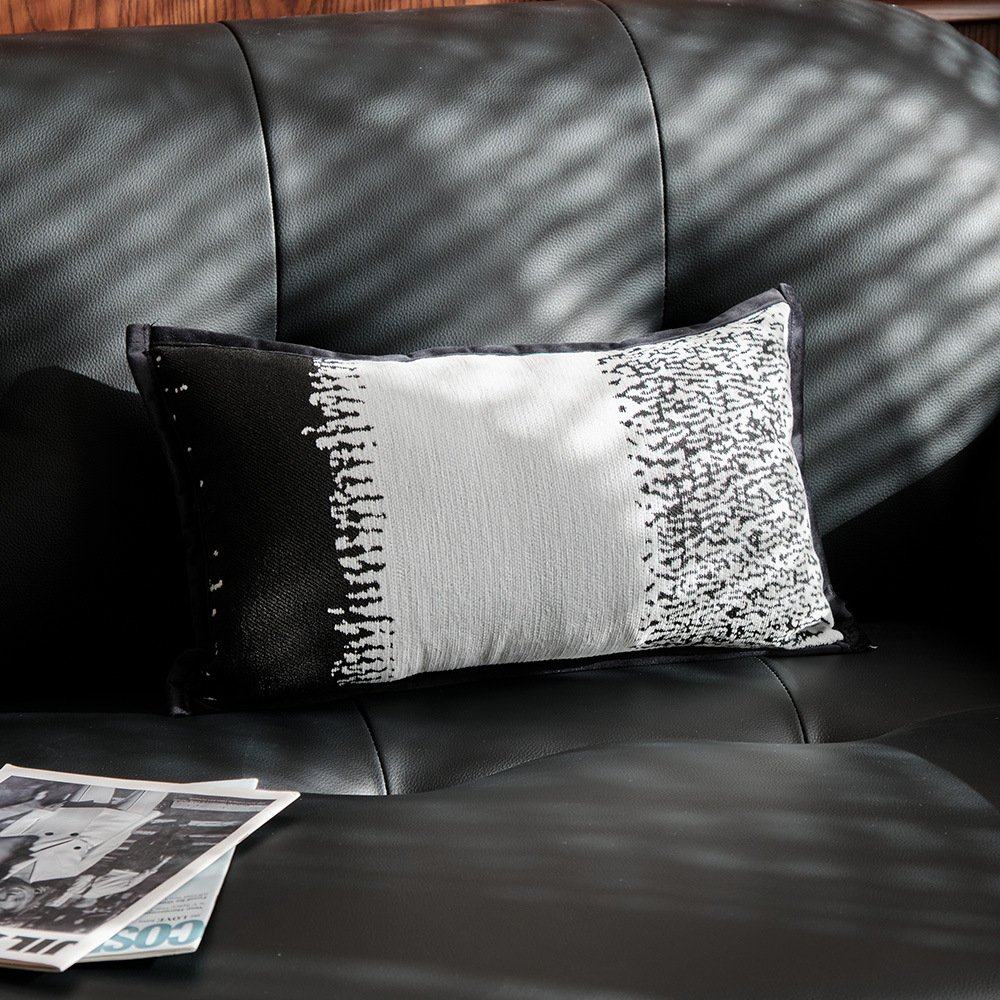 雪尼尔条纹抱枕法式轻奢高级感床头软包靠背垫客厅靠枕沙发抱DD75