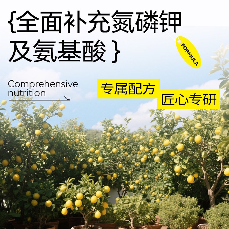 柠檬树专用肥盆栽专用营养液绿植营养通用生长液有机肥肥料HB89
