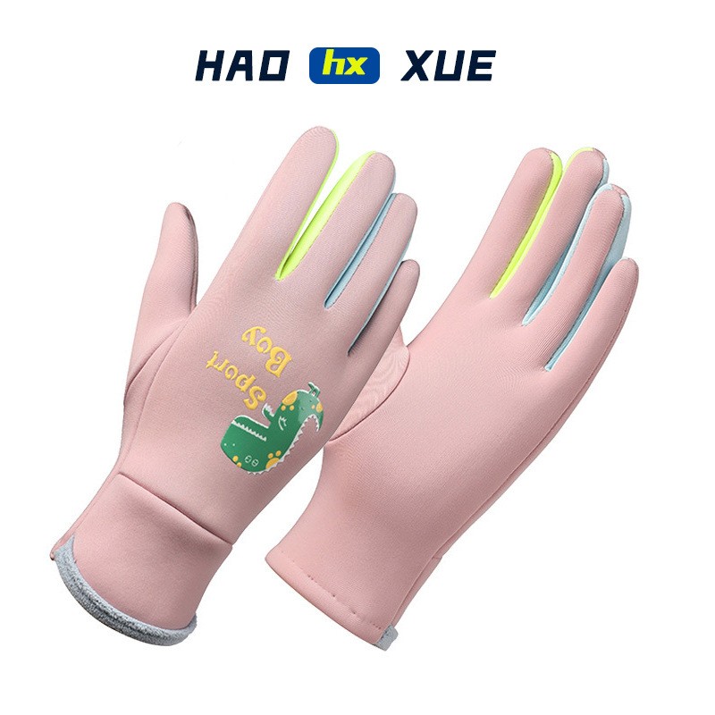 冬季儿童骑行手套3-7岁保暖防风防水户外运动防滑男女童滑雪CC49