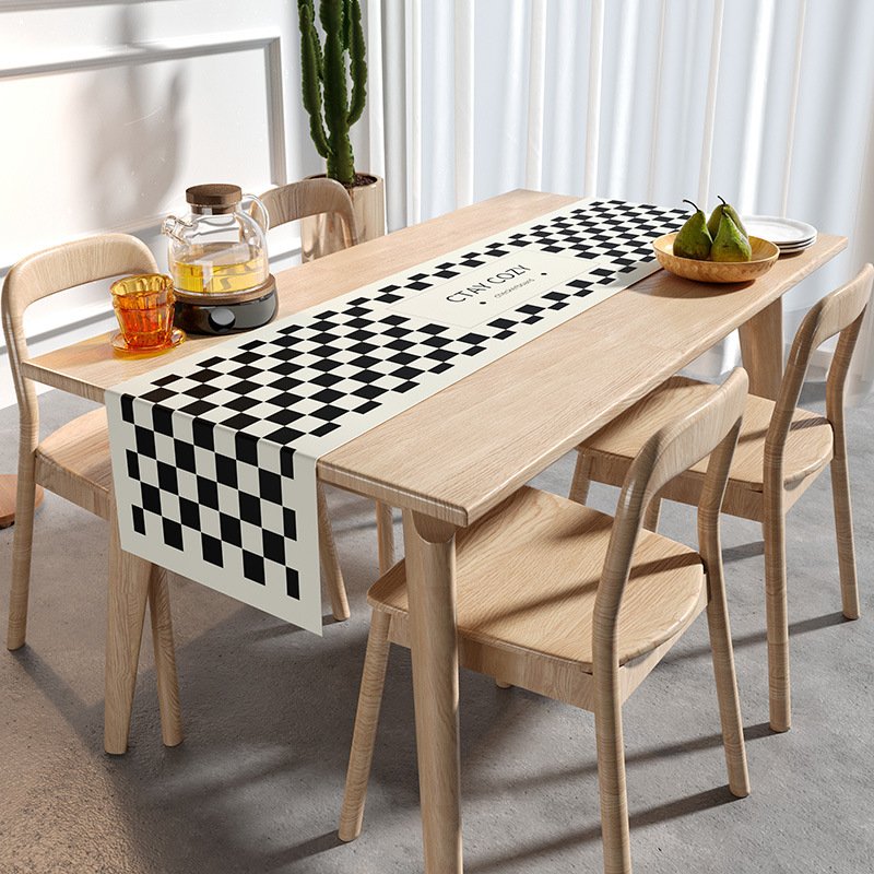 桌旗美式简约PVC印花桌布防水电视柜鞋柜垫茶几桌垫来图定制DD50