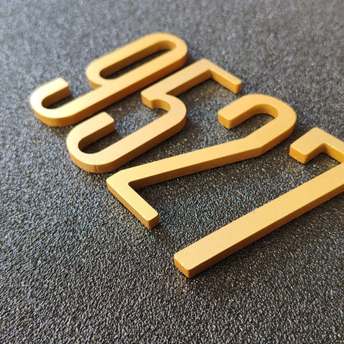 不锈钢3D立体数字门牌定制