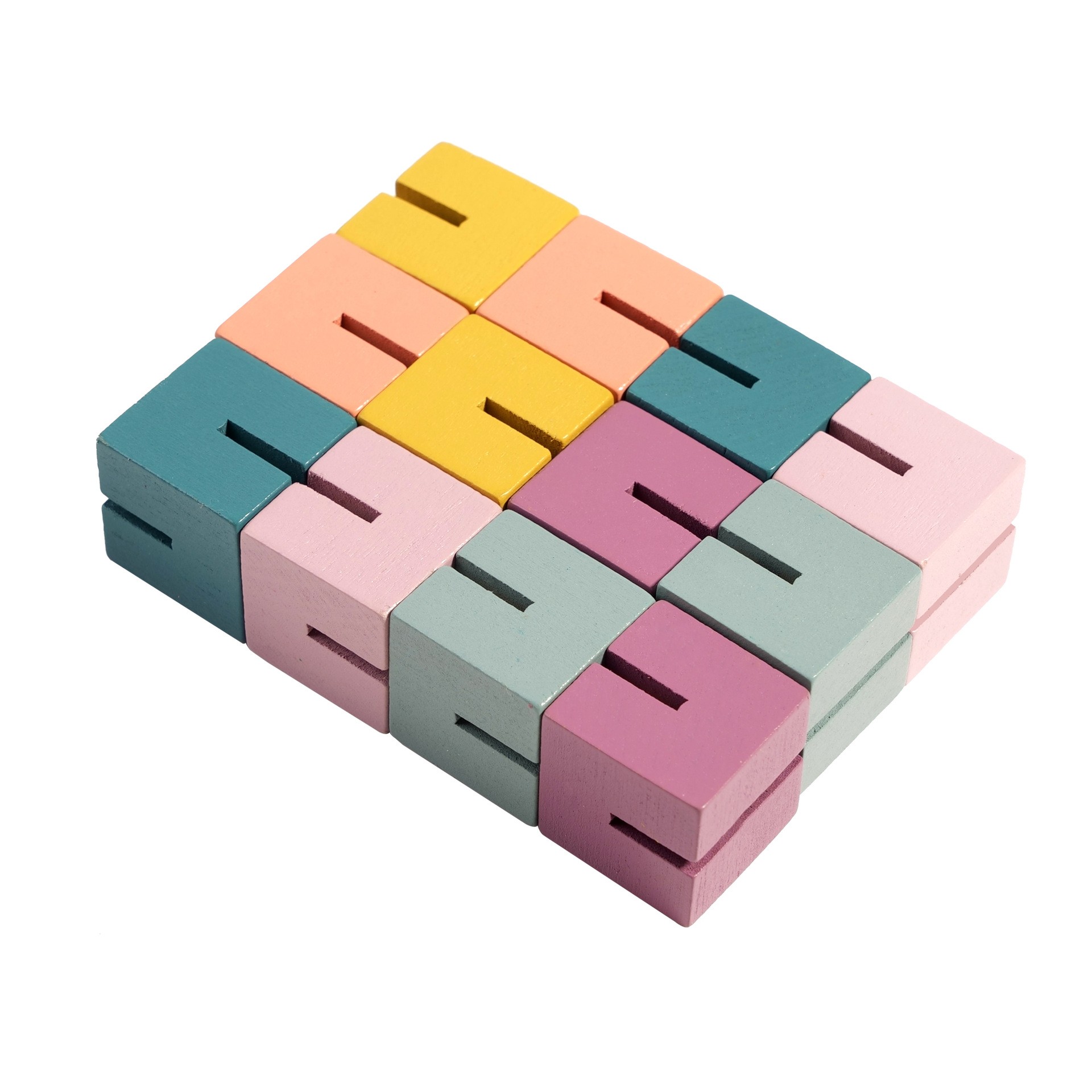 3D立体构建积木儿童益智立方体串玩具 百变积木立方体AC06