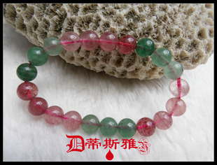 蒂斯小众雅钻石工艺多面随形切工闪耀橙黄水晶3A手链生日恭喜礼物