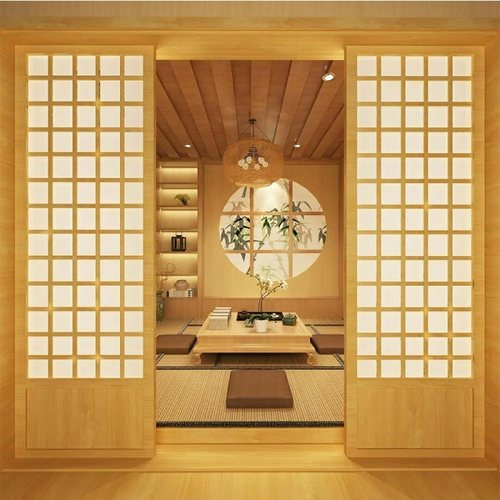 日式推拉门移门格子门榻榻米木门