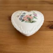 饰盒 COALPORT 装 1991年心形纹饰首饰盒 瓷罐 科尔波特 Mayfield