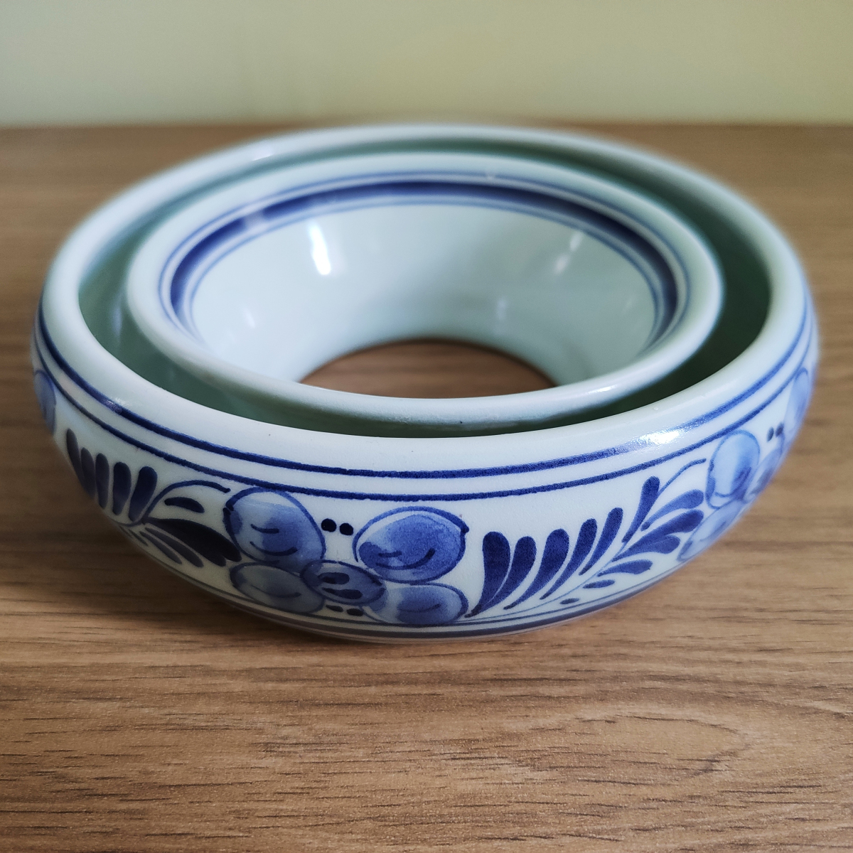 Delft Blue 荷兰代尔夫特 青花手绘瓷环 古董瓷器 Posey Ring瓷环
