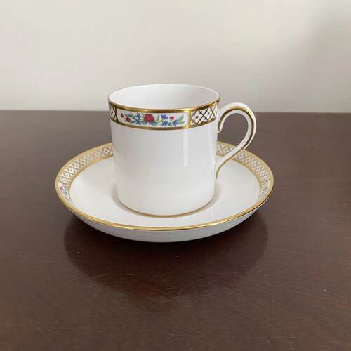 Spode 斯波德 手绘描金 英国稀有收藏茶杯 中古摩卡杯 浓缩咖啡杯