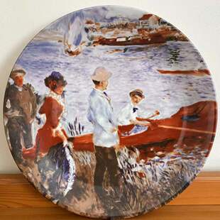MZ Altrolau 捷克斯洛伐克 50年代 油画老瓷盘 收藏摆件 装饰瓷碟