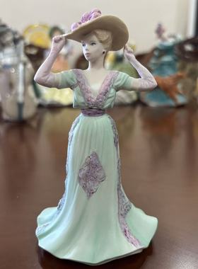 COALPORT 科尔波特 1994年 Rose罗丝磨砂质感哑光美人瓷偶 瓷娃娃