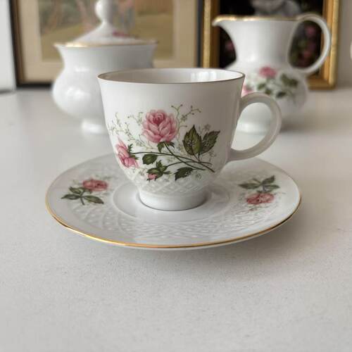 德国 Seltmann Weiden 巴伐利亚中古纹饰下午茶杯 瓷器收藏咖啡杯
