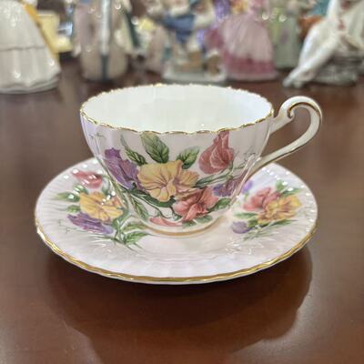 Paragon 帕拉贡 英国 60年代中古收藏 描金花卉咖啡杯 下午茶杯